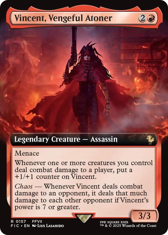 Vincent, Vengeful Atoner (Extended Art) [Commander: FINAL FANTASY] 157