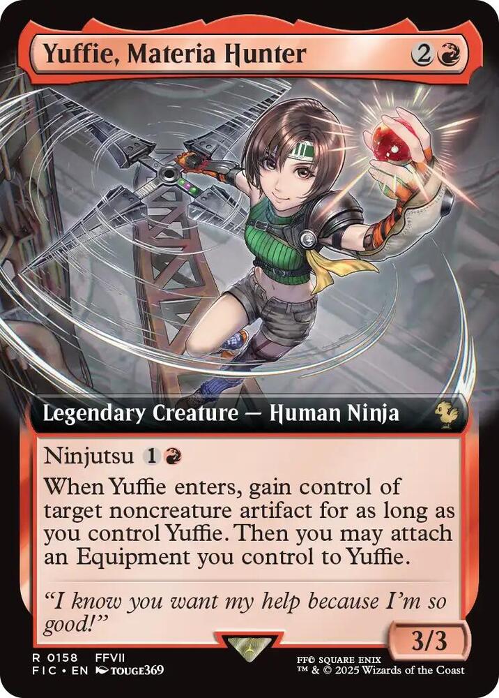Yuffie, Materia Hunter (Extended Art) [Commander: FINAL FANTASY] 158