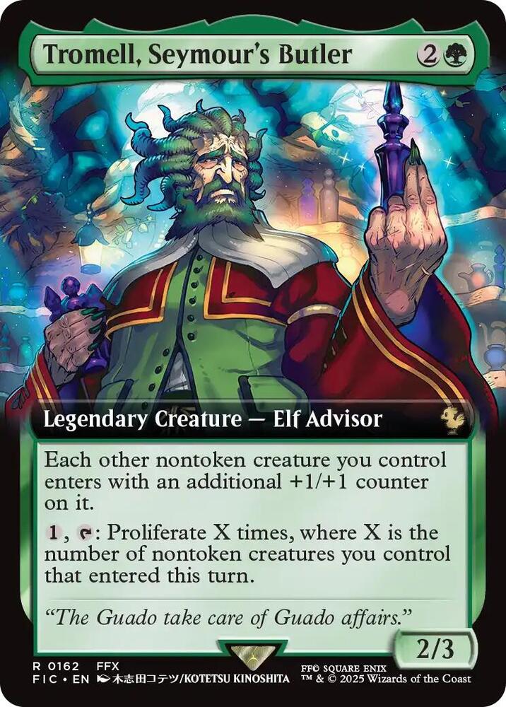 Tromell, Seymour's Butler (Extended Art) [Commander: FINAL FANTASY] 162