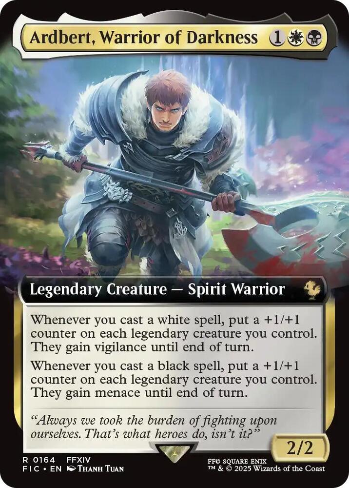 Ardbert, Warrior of Darkness (Extended Art) [Commander: FINAL FANTASY] 164