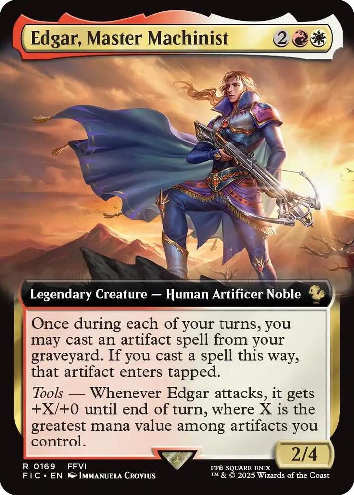 Edgar, Master Machinist (Extended Art) [Commander: FINAL FANTASY] 169