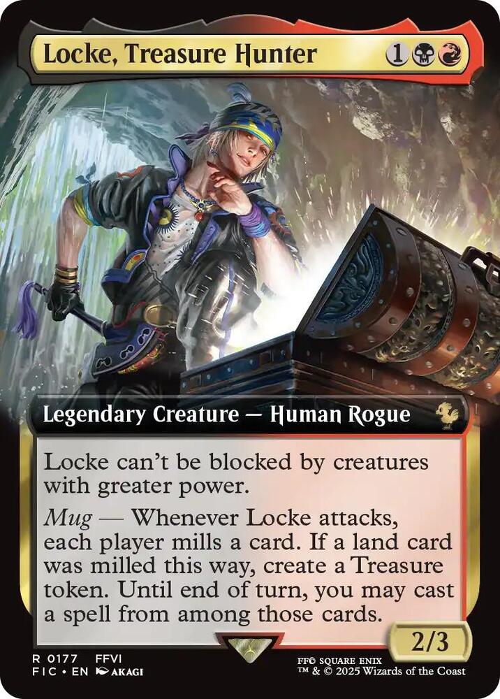 Locke, Treasure Hunter (Extended Art) [Commander: FINAL FANTASY] 177