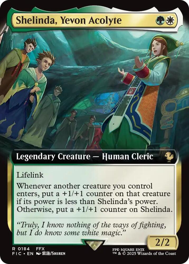 Shelinda, Yevon Acolyte (Extended Art) [Commander: FINAL FANTASY] 184