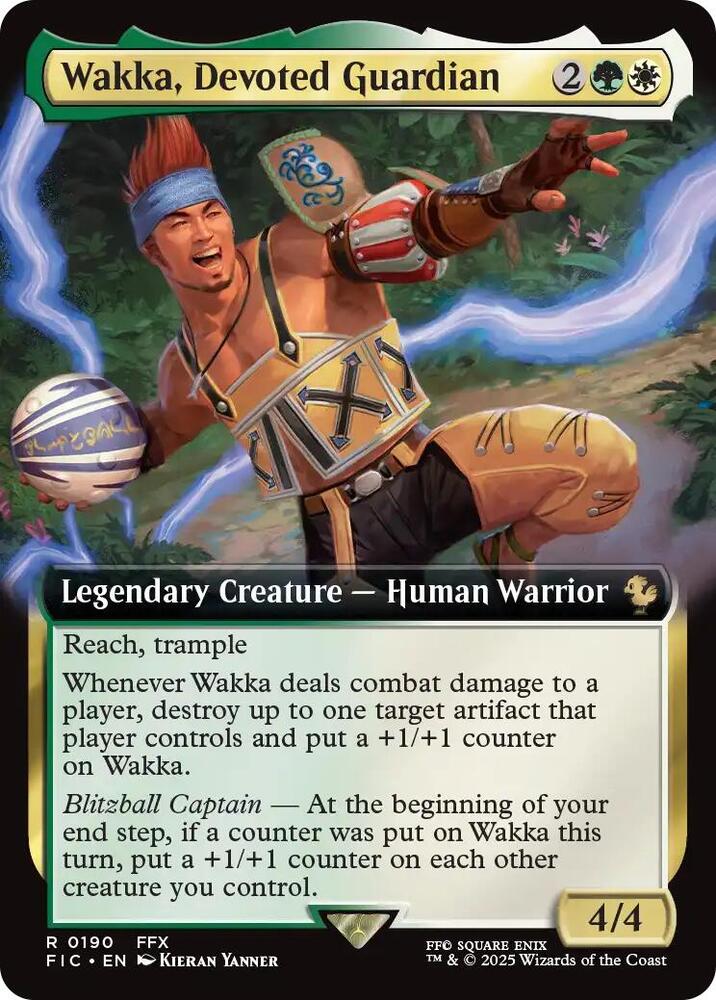 Wakka, Devoted Guardian (Extended Art) [Commander: FINAL FANTASY] 190