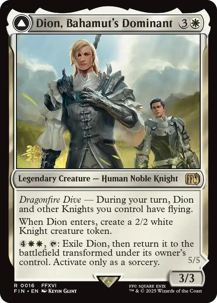 Dion, Bahamut's Dominant [Prerelease Cards] 16