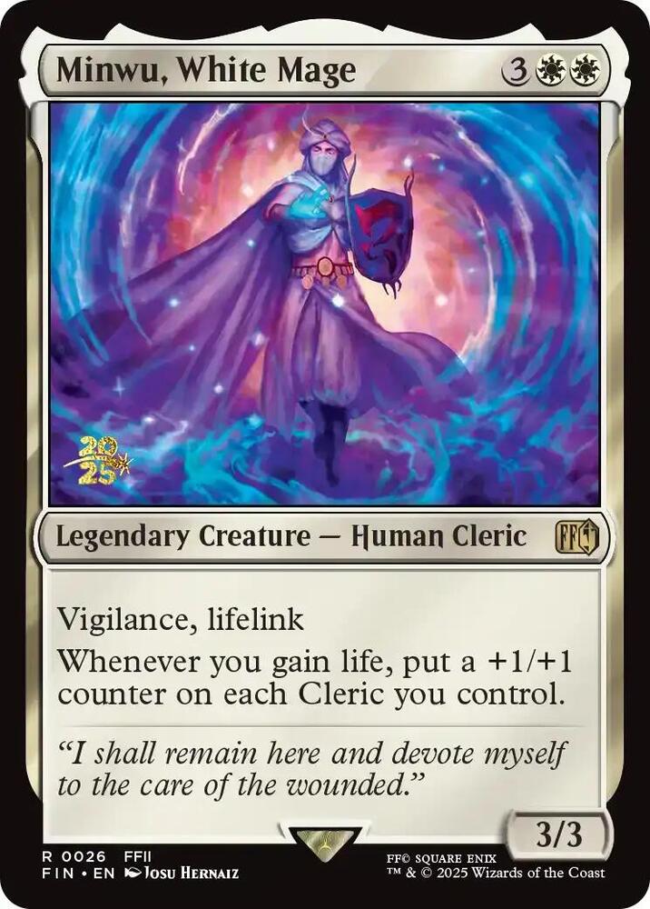 Minwu, White Mage [Prerelease Cards] 26