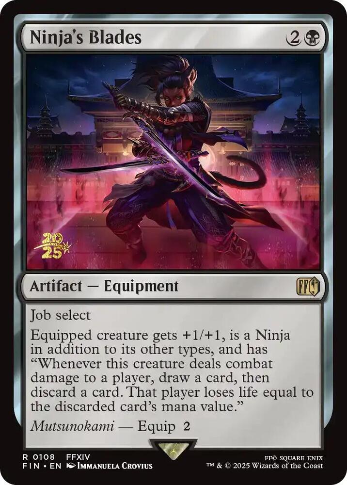 Ninja's Blades [Prerelease Cards] 108