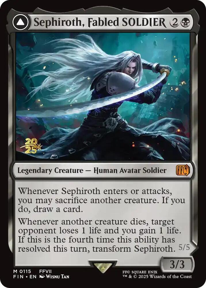 Sephiroth, Fabled SOLDIER [Prerelease Cards] 115