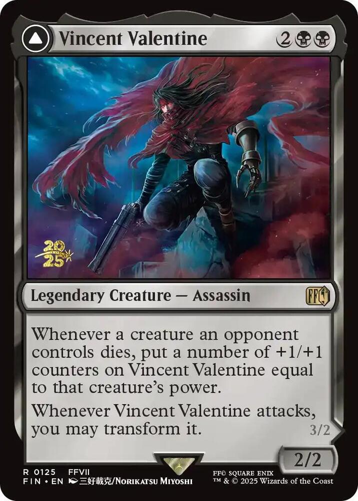 Vincent Valentine [Prerelease Cards] 125