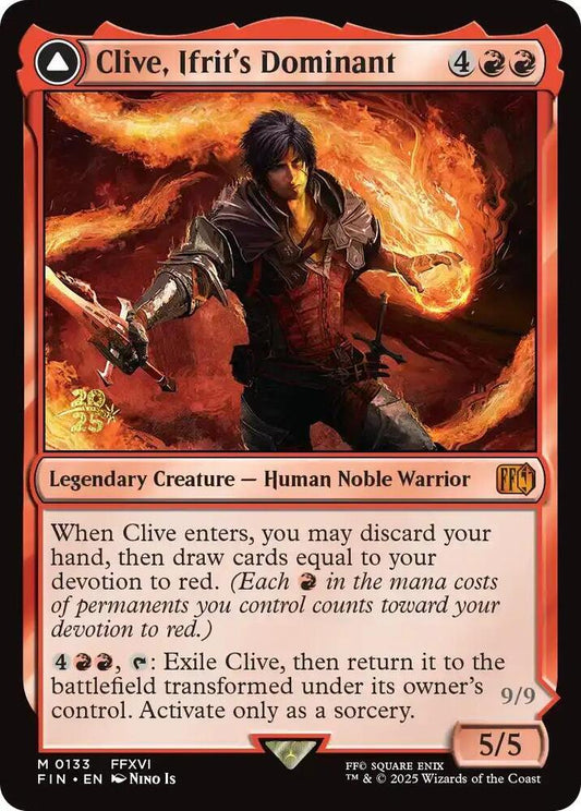 Clive, Ifrit's Dominant [Prerelease Cards] 133