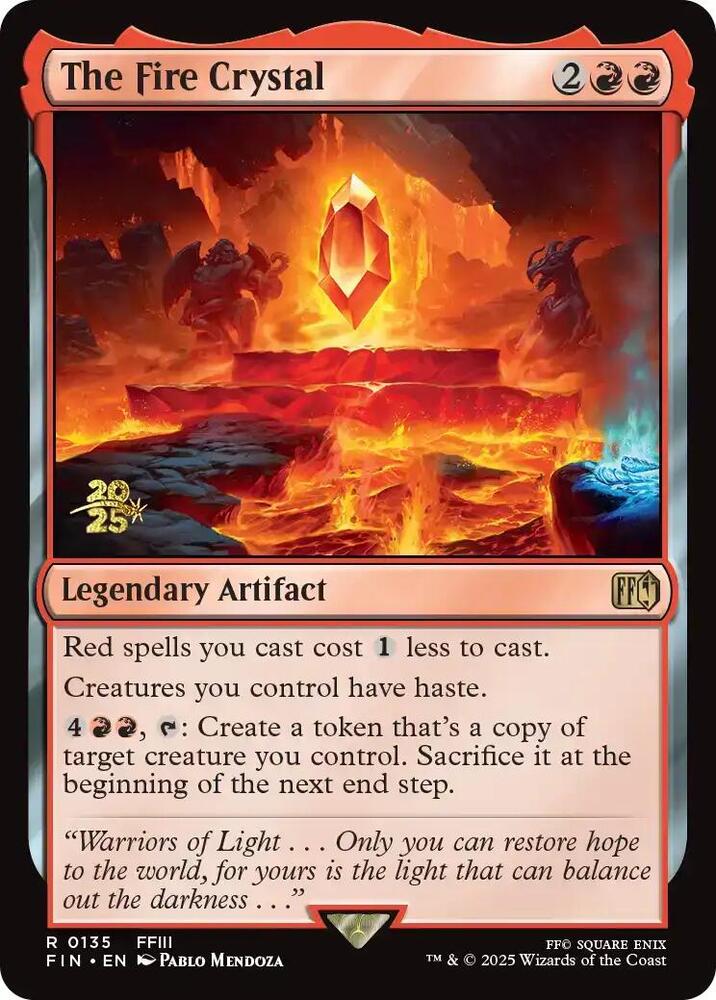 The Fire Crystal [Prerelease Cards] 135