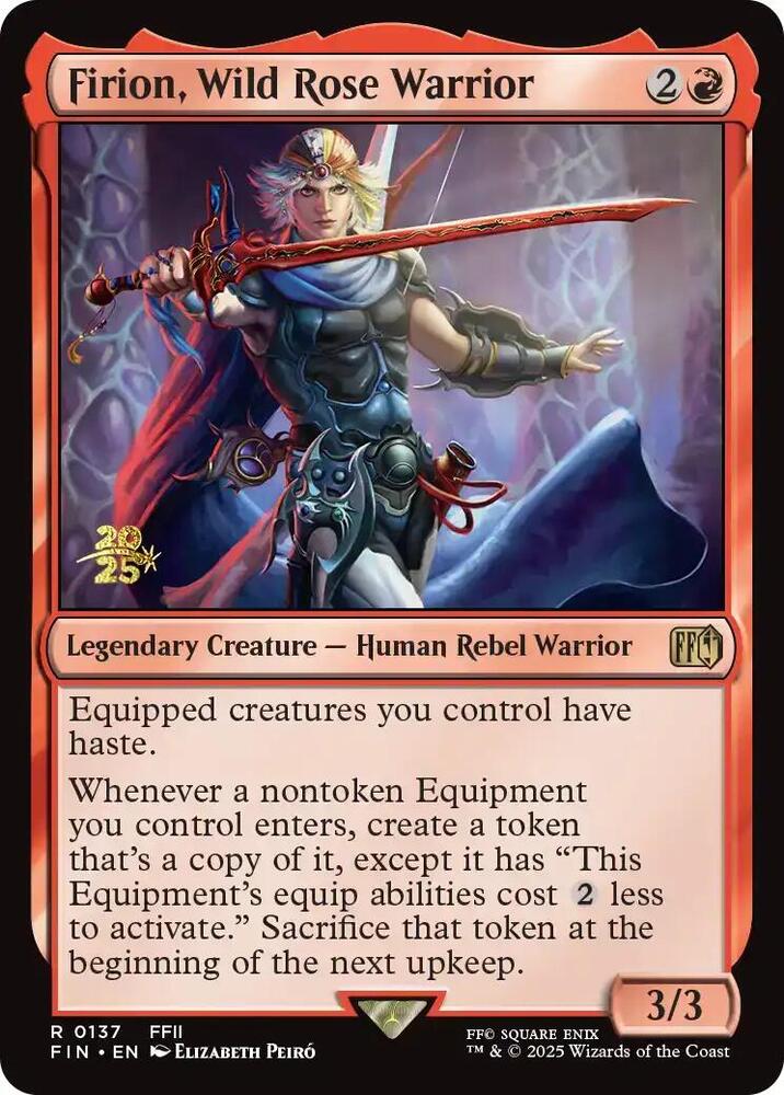 Firion, Wild Rose Warrior [Prerelease Cards] 137
