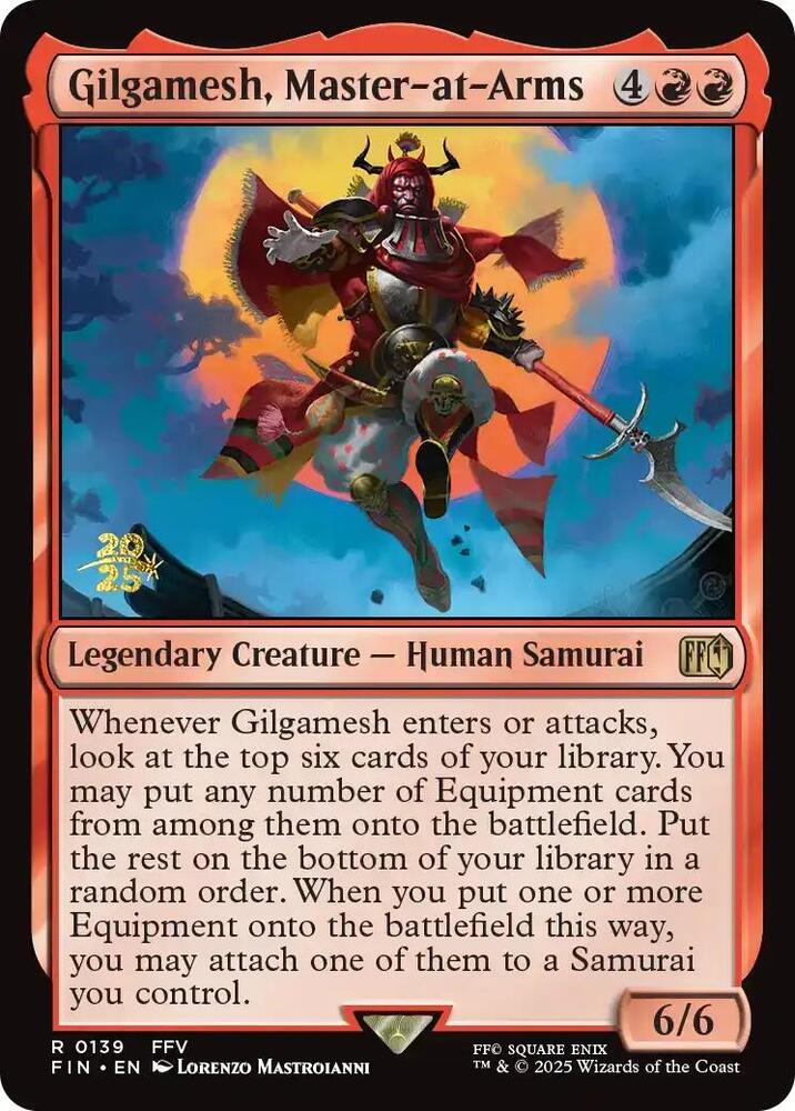 Gilgamesh, Master-at-Arms [Prerelease Cards] 139