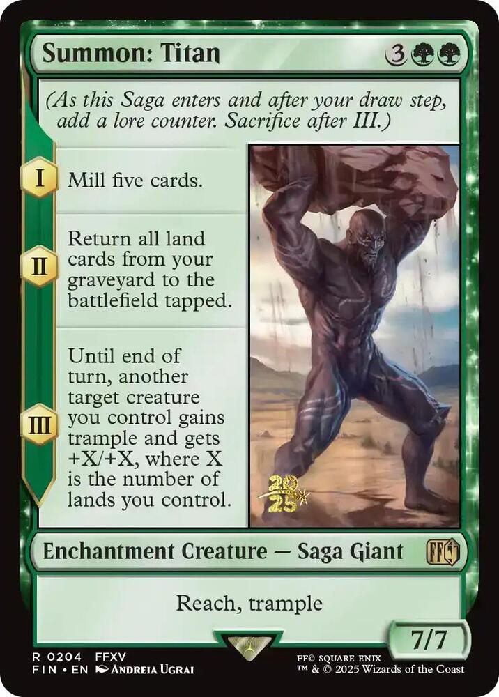 Summon: Titan [Prerelease Cards] 204