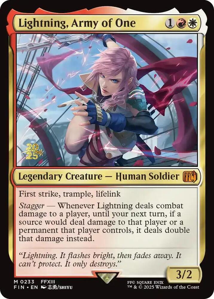 Lightning, Army of One [Prerelease Cards] 233