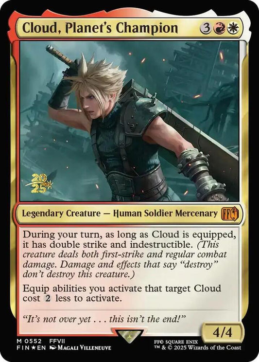 Cloud, Planet's Champion [Prerelease Cards] 552