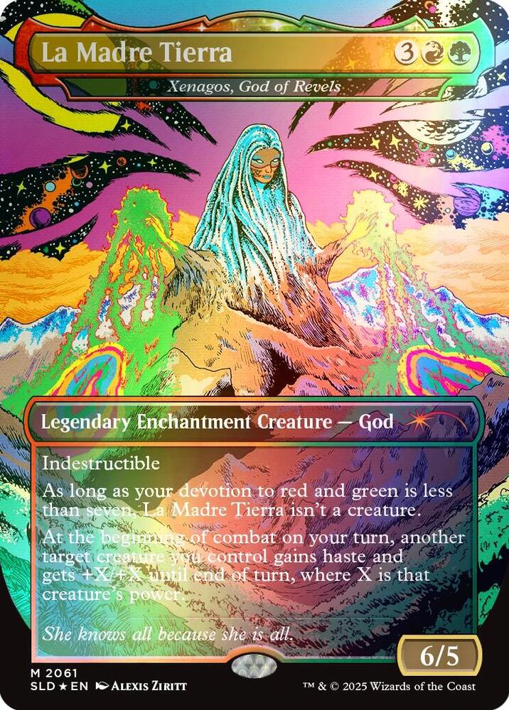 La Madre Tierra - Xenagos, God of Revels (Rainbow Foil) [Secret Lair Drop Series] 2061