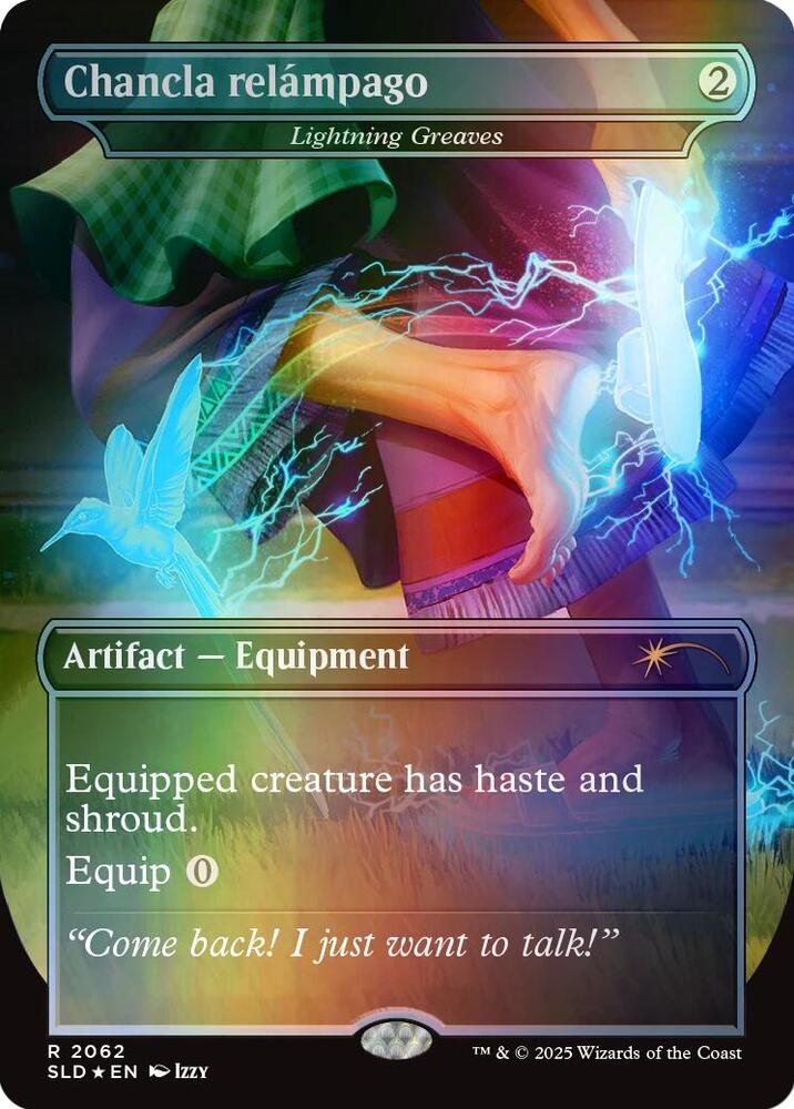 Chancla relámpago - Lightning Greaves (Rainbow Foil) [Secret Lair Drop Series] 2062