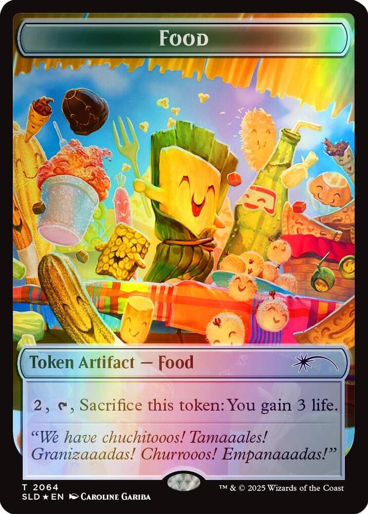 Food Token (2064) (Rainbow Foil) [Secret Lair Drop Series] 2064