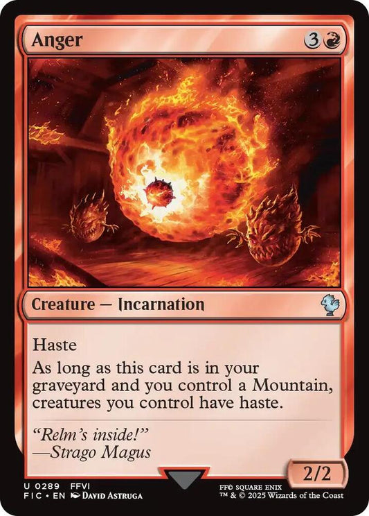 Anger (Surge Foil) [Commander: FINAL FANTASY] 289