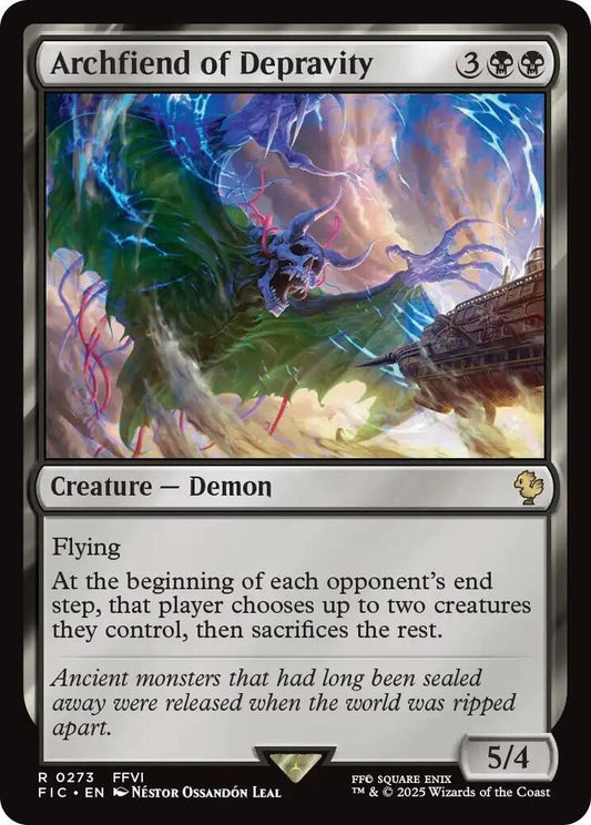 Archfiend of Depravity (Surge Foil) [Commander: FINAL FANTASY] 273
