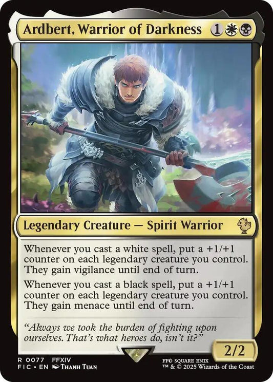 Ardbert, Warrior of Darkness (Surge Foil) [Commander: FINAL FANTASY] 77
