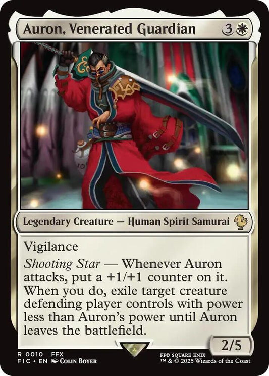 Auron, Venerated Guardian (Surge Foil) [Commander: FINAL FANTASY] 10