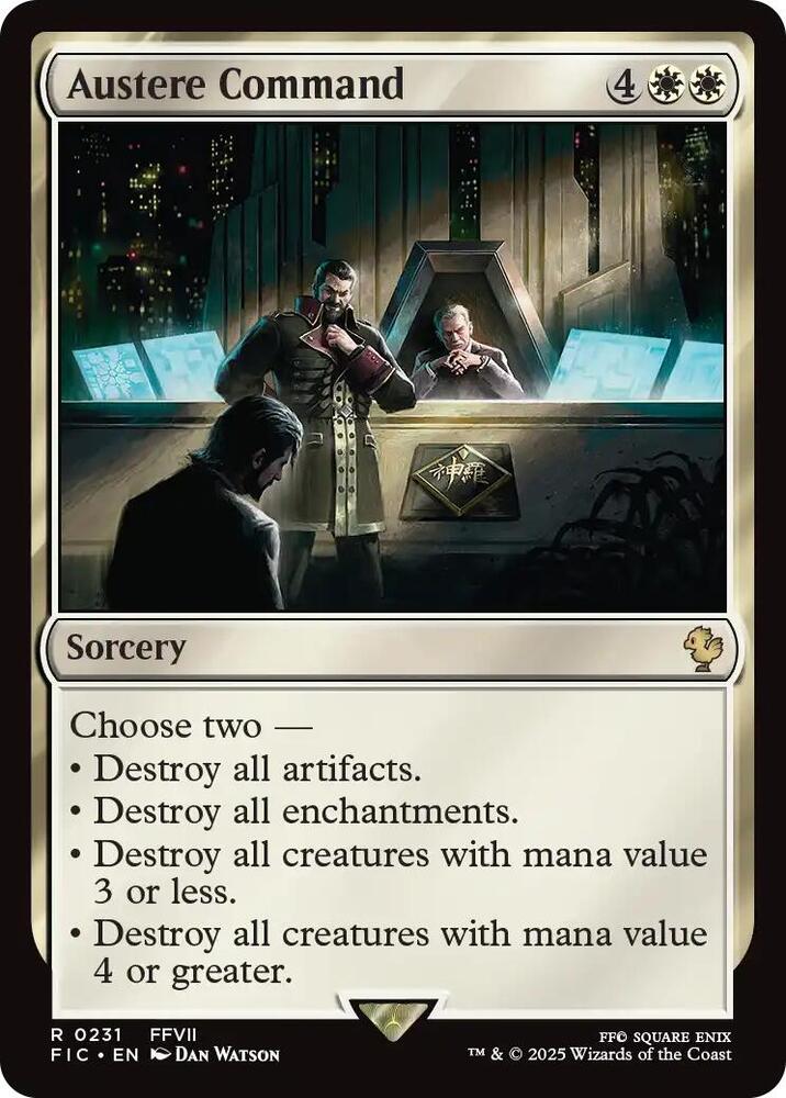 Austere Command (Surge Foil) [Commander: FINAL FANTASY] 231