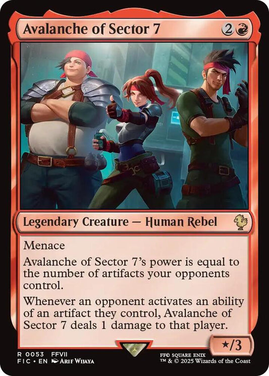 Avalanche of Sector 7 (Surge Foil) [Commander: FINAL FANTASY] 53