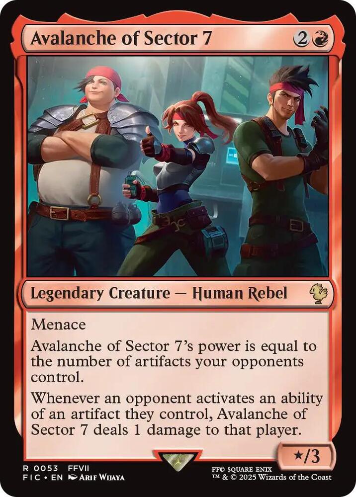 Avalanche of Sector 7 (Surge Foil) [Commander: FINAL FANTASY] 53
