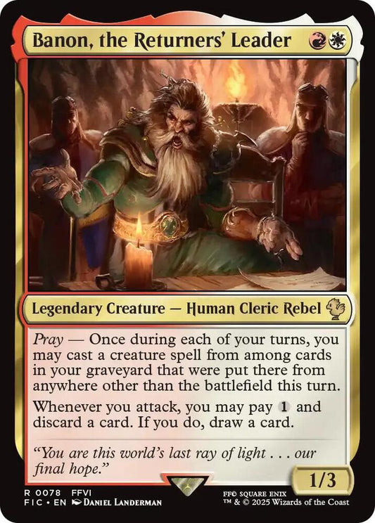 Banon, the Returners' Leader (Surge Foil) [Commander: FINAL FANTASY] 78