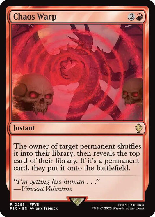 Chaos Warp (Surge Foil) [Commander: FINAL FANTASY] 291