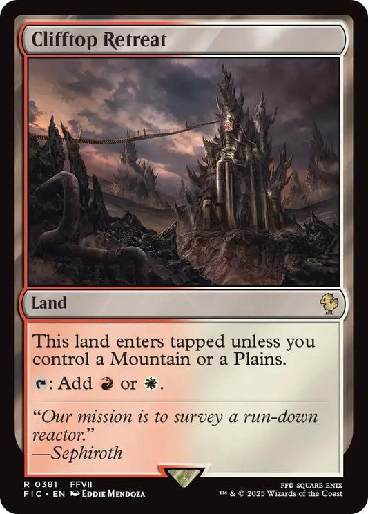 Clifftop Retreat (Surge Foil) [Commander: FINAL FANTASY] 381