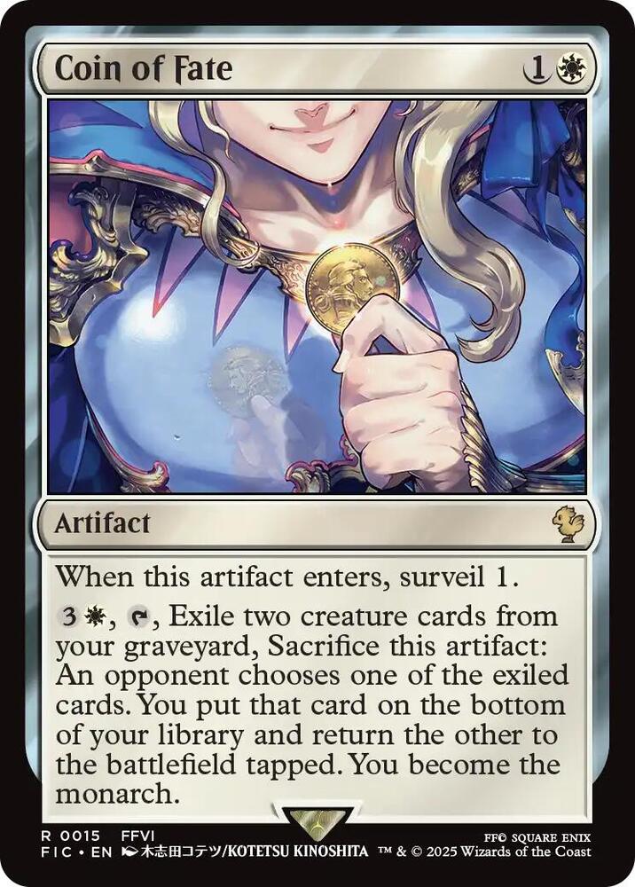 Coin of Fate (Surge Foil) [Commander: FINAL FANTASY] 15
