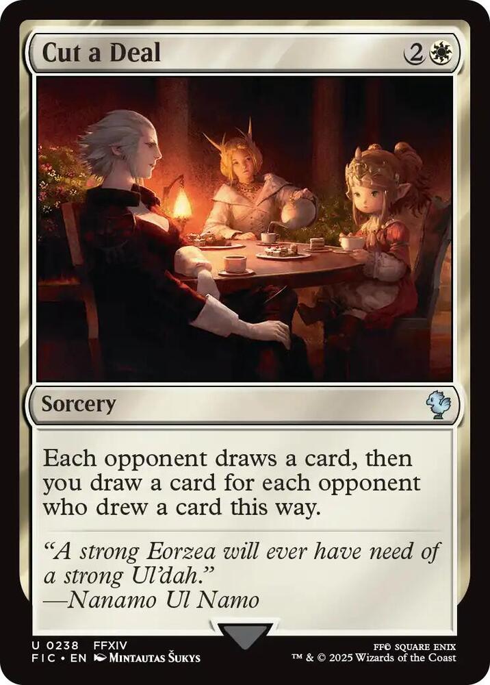 Cut a Deal (Surge Foil) [Commander: FINAL FANTASY] 238