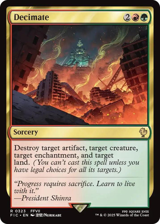 Decimate (Surge Foil) [Commander: FINAL FANTASY] 323