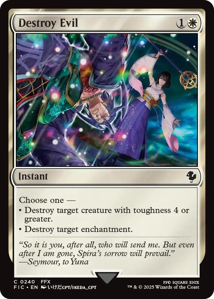 Destroy Evil (Surge Foil) [Commander: FINAL FANTASY] 240