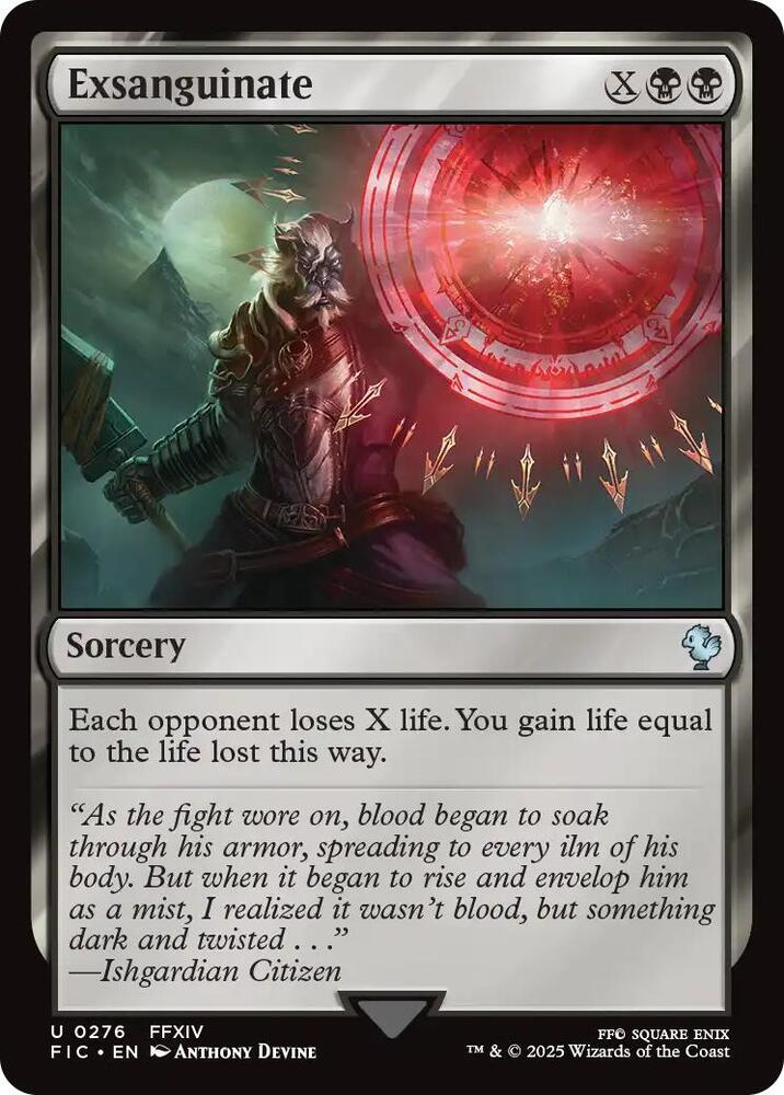 Exsanguinate (Surge Foil) [Commander: FINAL FANTASY] 276