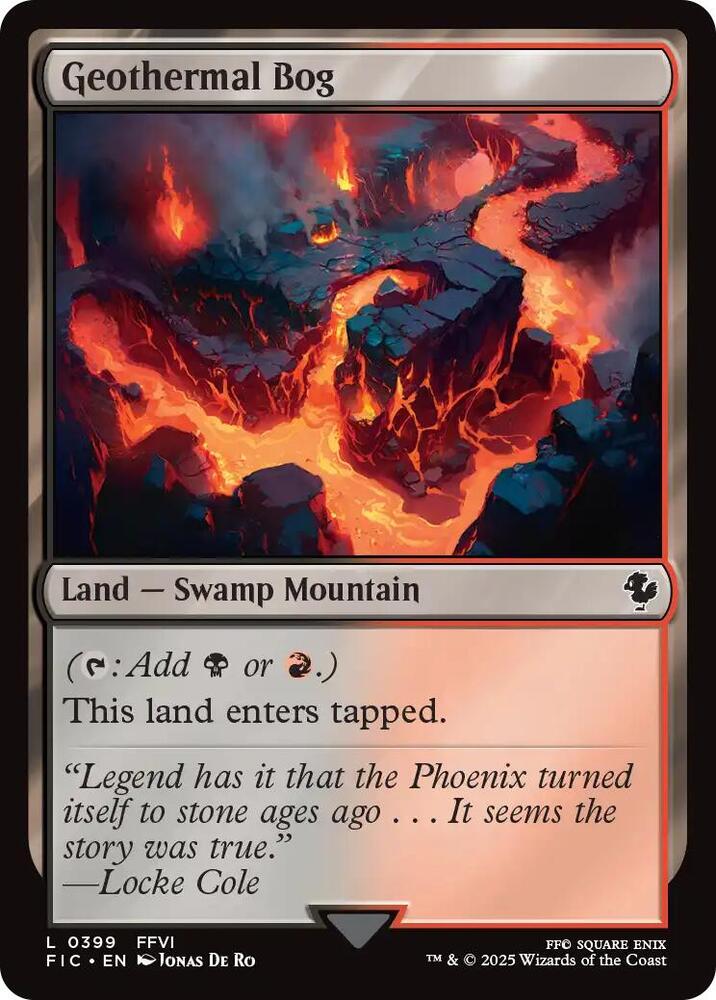 Geothermal Bog (Surge Foil) [Commander: FINAL FANTASY] 399