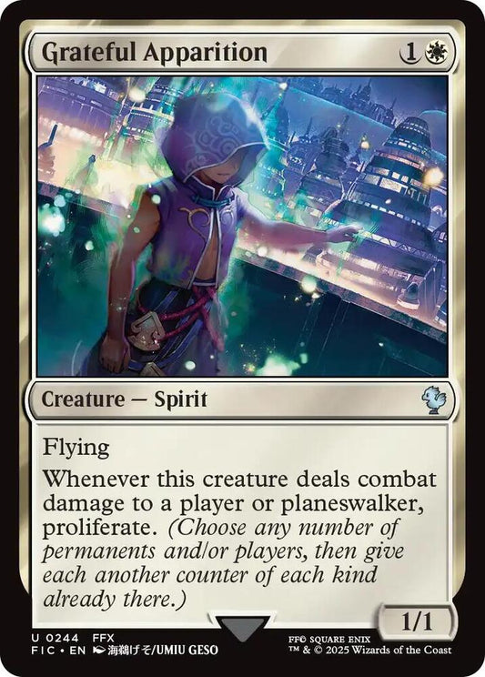 Grateful Apparition (Surge Foil) [Commander: FINAL FANTASY] 244