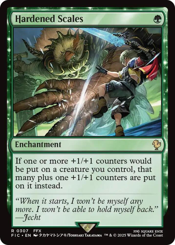 Hardened Scales (Surge Foil) [Commander: FINAL FANTASY] 307