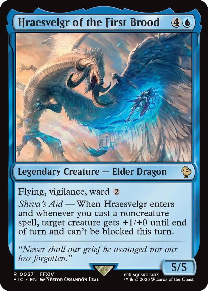 Hraesvelgr of the First Brood (Surge Foil) [Commander: FINAL FANTASY] 37
