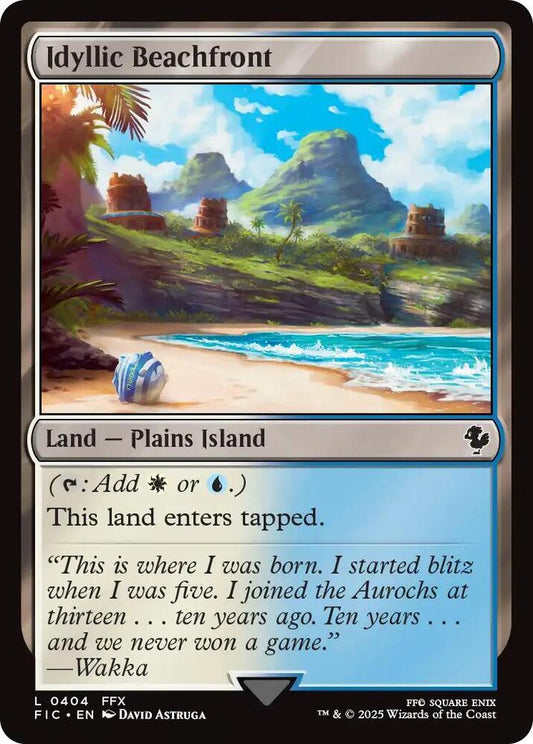 Idyllic Beachfront (Surge Foil) [Commander: FINAL FANTASY] 404