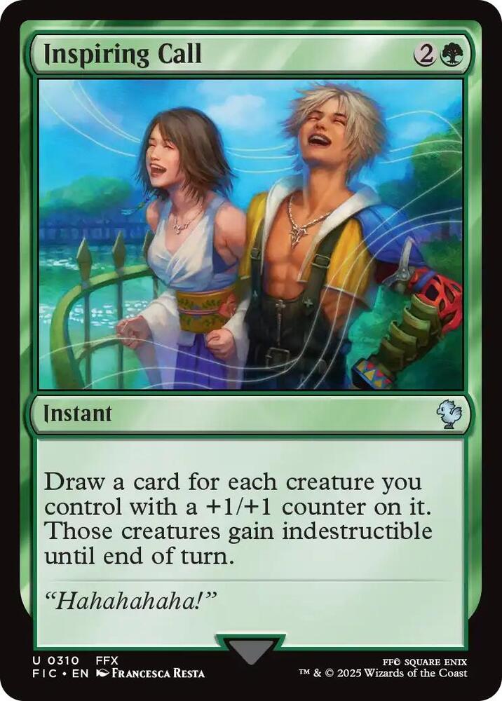 Inspiring Call (Surge Foil) [Commander: FINAL FANTASY] 310