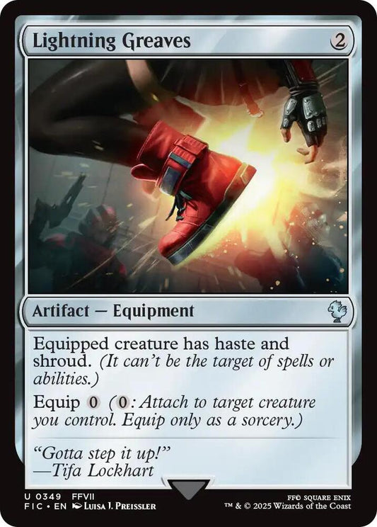 Lightning Greaves (Surge Foil) [Commander: FINAL FANTASY] 349