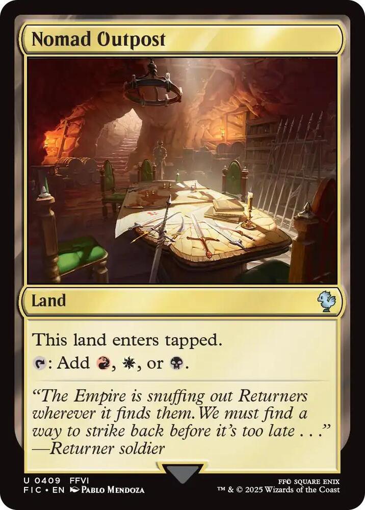 Nomad Outpost (Surge Foil) [Commander: FINAL FANTASY] 409