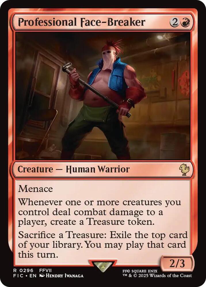 Professional Face-Breaker (Surge Foil) [Commander: FINAL FANTASY] 296