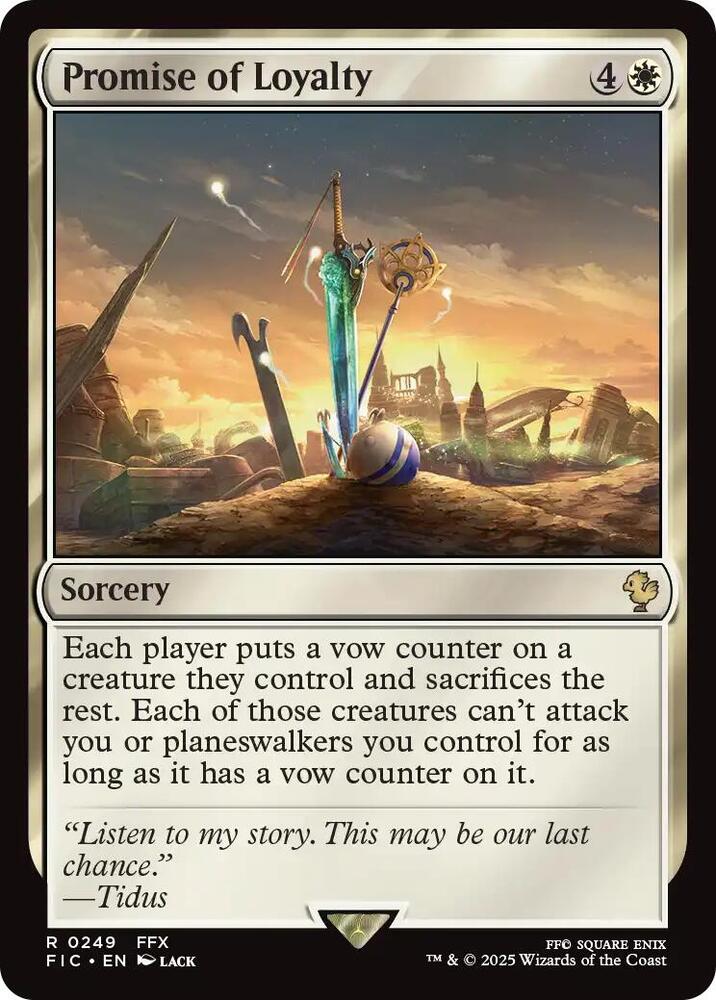 Promise of Loyalty (Surge Foil) [Commander: FINAL FANTASY] 249