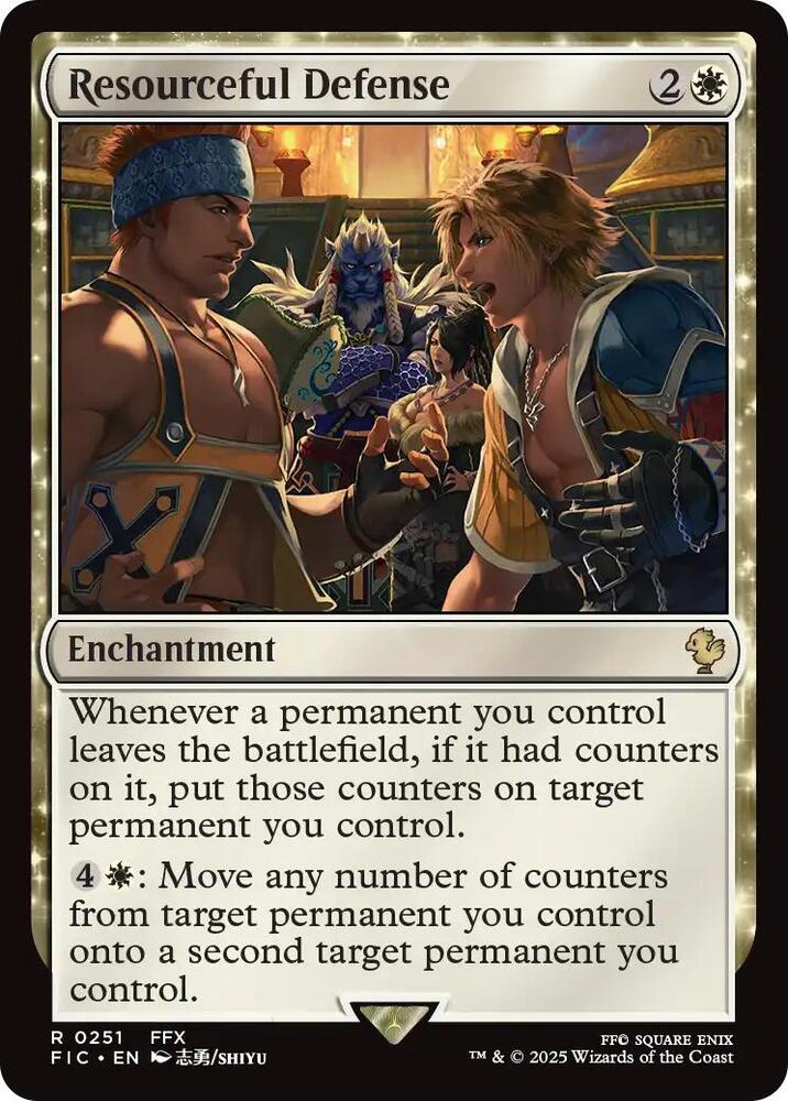 Resourceful Defense (Surge Foil) [Commander: FINAL FANTASY] 251