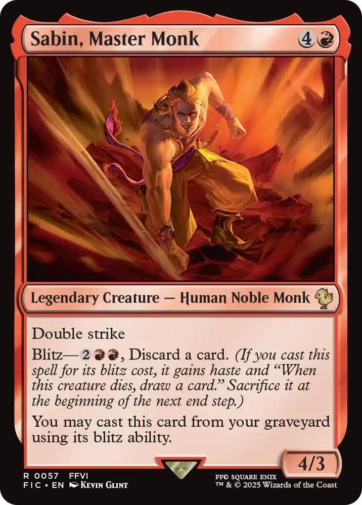 Sabin, Master Monk (Surge Foil) [Commander: FINAL FANTASY] 57